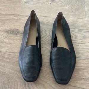 Enzo Angiolini Black Leather Upper Loafers - 9M/39